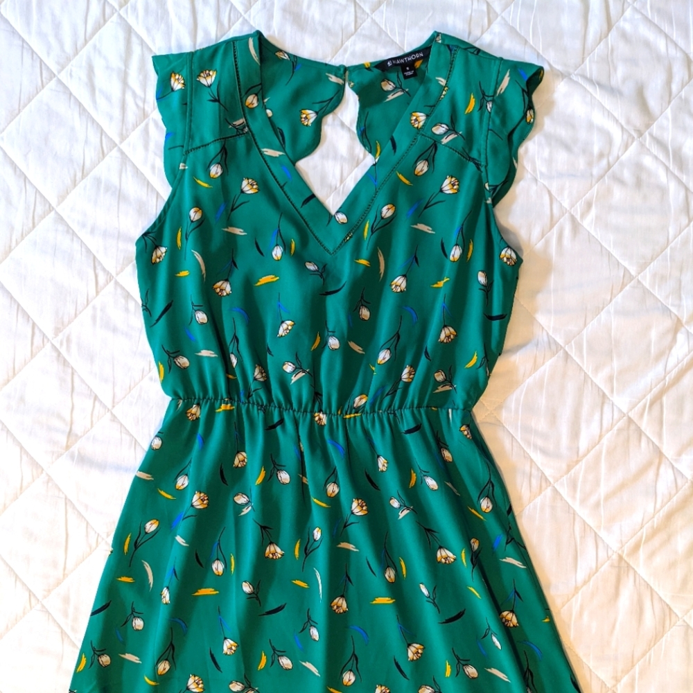 Green Floral 41 Hawthorn Dress